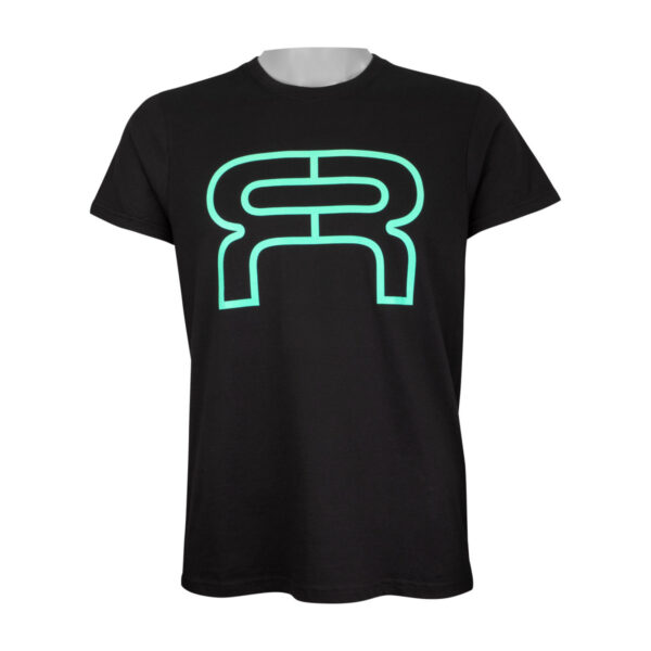 FR - CLASSIC LOGO TSHIRT - BLACK - TEAL - L